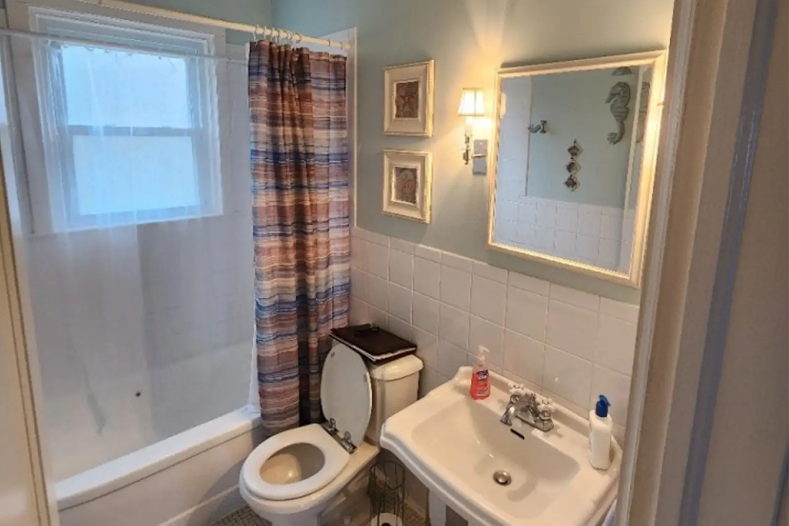 before - tub to shower conversion